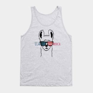 Llamerica 4th Of July Tank Top